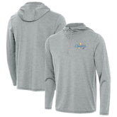 Oklahoma City Thunder Antigua 2025 NBA Finals Champions Tidy Quarter-Zip Hoodie - Heather Gray outlet