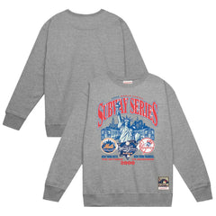 New York Yankees vs. New York Mets 2000 World Series Pullover Sweatshirt Heather Gray