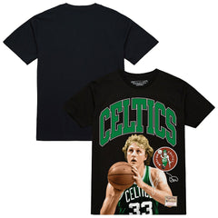 Larry Bird Boston Celtics Hardwood Classics Player Arch T-Shirt - Black shop