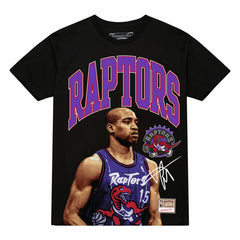 Vince Carter Toronto Raptors Hardwood Classics Player Arch T-Shirt - Black discount