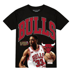 Scottie Pippen Chicago Bulls Hardwood Classics Player Arch T-Shirt sale - Black online