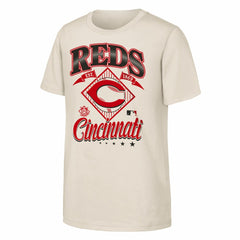Cincinnati Reds Outerstuff Youth Triple Hit T-Shirt Natural
