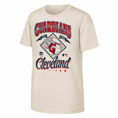 Cleveland Guardians Outerstuff Youth Triple Hit T-Shirt Natural