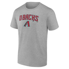 Arizona Diamondbacks Team Lockup T-Shirt Heather Gray