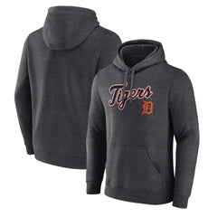 Detroit Tigers Team Lockup Hoodie Charcoal
