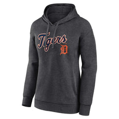 Detroit Tigers Women's Team Lockup Hoodie Charcoal