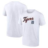 Detroit Tigers Team Lockup T-Shirt White