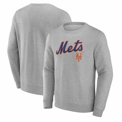 New York Mets Team Lockup Sweatshirt Gray
