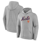 New York Mets Team Lockup Hoodie Gray
