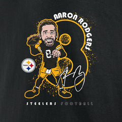 Aaron Rodgers Pittsburgh Steelers Steel City T-Shirt - Black online