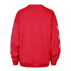 Philadelphia Phillies Women's Trendy Team Go Big Oversized Sweatshirt Red
