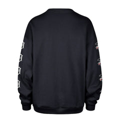 Detroit Tigers Women's Trendy Team Go Big Oversized Sweatshirt Navy