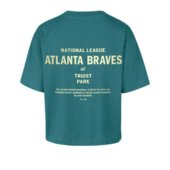 Atlanta Braves Women's Contemporary Basics Leon City T-Shirt Teal