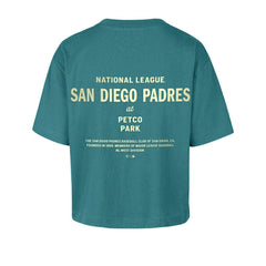 San Diego Padres Women's Contemporary Basics Leon City T-Shirt Teal