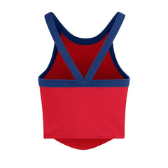 Philadelphia Phillies Women's Trendy Team Rally Sporty Cropped Racerback Tank Top Red