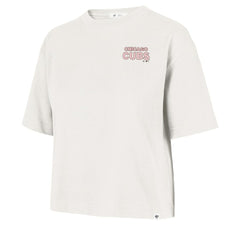 Chicago Cubs Women's Love Letter Reed City T-Shirt Cream