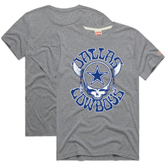 Dallas Cowboys Homage NFL x Grateful Dead Tri-Blend T-Shirt - Gray cheap