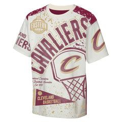 Cleveland Cavaliers Outerstuff Youth Top Player All-Over-Print T-Shirt sale - Cream outlet