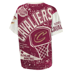 Cleveland Cavaliers Outerstuff Youth Top Player All-Over-Print T-Shirt sale - Cream outlet