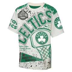 Boston Celtics Outerstuff Youth Top Player All-Over-Print T-Shirt - Cream cheap
