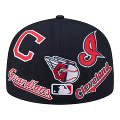 Cleveland Guardians All Over 59FIFTY Fitted Hat Navy