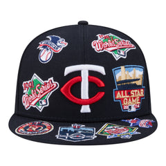 Minnesota Twins All Over 59FIFTY Fitted Hat Navy