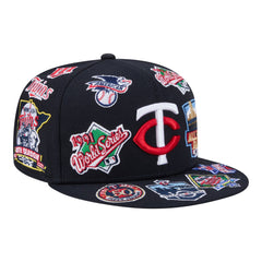 Minnesota Twins All Over 59FIFTY Fitted Hat Navy