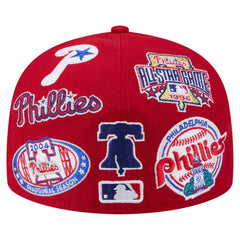Philadelphia Phillies All Over 59FIFTY Fitted Hat Red