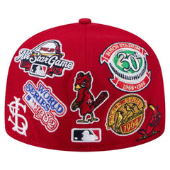 St. Louis Cardinals All Over 59FIFTY Fitted Hat Red