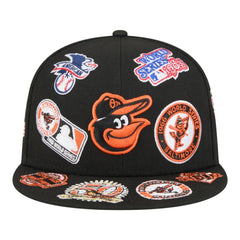 Baltimore Orioles All Over 59FIFTY Fitted Hat Black