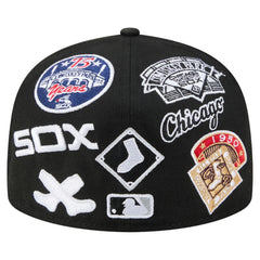 Chicago White Sox All Over 59FIFTY Fitted Hat Black