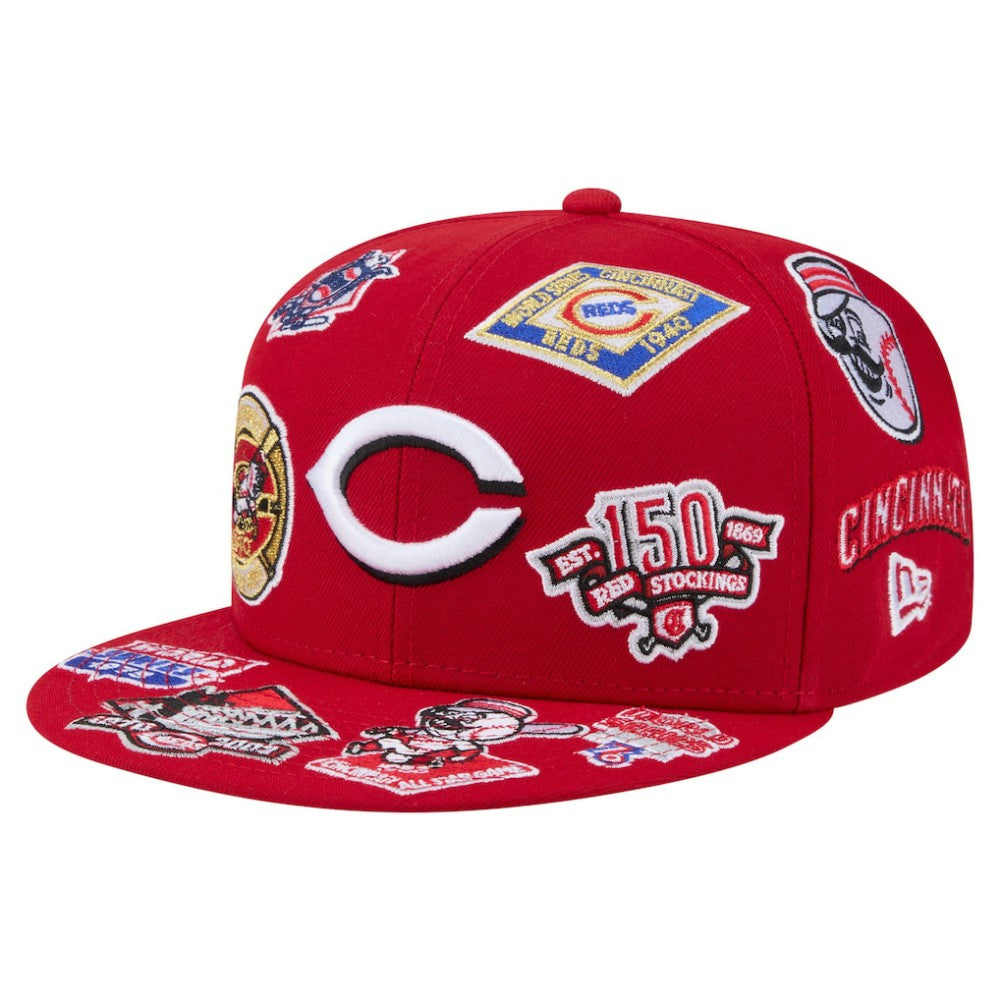 Cincinnati Reds All Over 59FIFTY Fitted Hat Red
