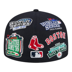 Boston Red Sox All Over 59FIFTY Fitted Hat Navy