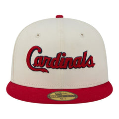 St. Louis Cardinals Two-Tone Stitch 59FIFTY Fitted Hat Cream