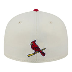 St. Louis Cardinals Two-Tone Stitch 59FIFTY Fitted Hat Cream