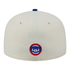Chicago Cubs Two-Tone Stitch 59FIFTY Fitted Hat Cream
