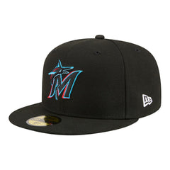 Miami Marlins Hidden Hit 59FIFTY Fitted Hat Black