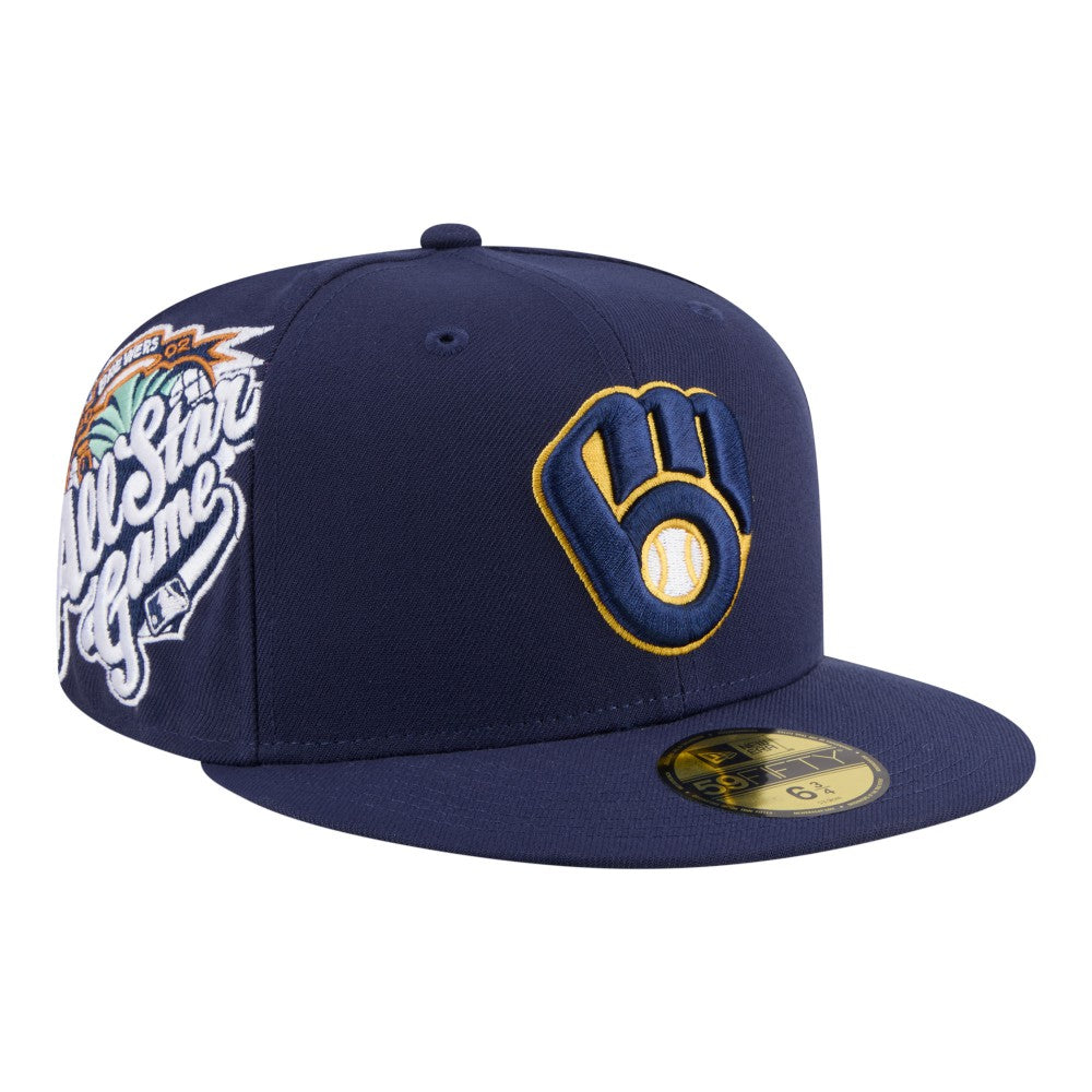 Milwaukee Brewers Hidden Hit 59FIFTY Fitted Hat Navy