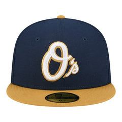Baltimore Orioles Two-Tone Color Pack 59FIFTY Fitted Hat Navy/Khaki