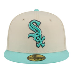 Chicago White Sox Two-Tone Color Pack 59FIFTY Fitted Hat Light Beige/Turquoise