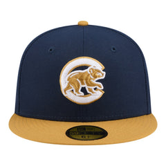 Chicago Cubs Two-Tone Color Pack 59FIFTY Fitted Hat Navy/Khaki