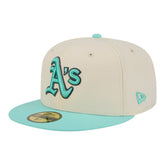 Athletics Two-Tone Color Pack 59FIFTY Fitted Hat Light Beige/Turquoise