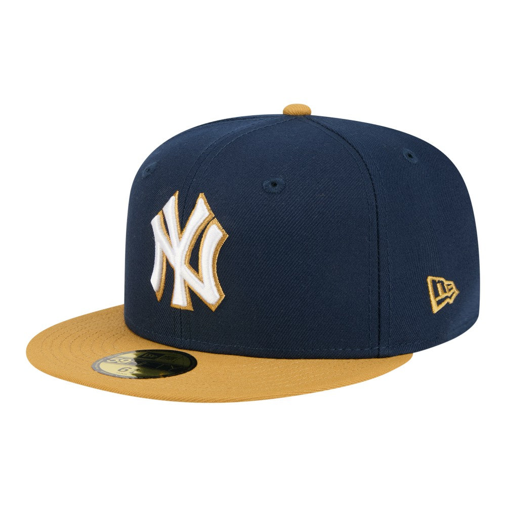New York Yankees Two-Tone Color Pack 59FIFTY Fitted Hat Navy/Khaki