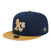 Athletics Two-Tone Color Pack 59FIFTY Fitted Hat Navy/Khaki