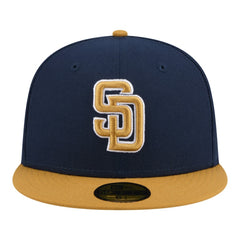 San Diego Padres Two-Tone Color Pack 59FIFTY Fitted Hat Navy/Khaki