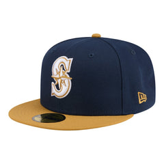 Seattle Mariners Two-Tone Color Pack 59FIFTY Fitted Hat Navy/Khaki