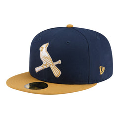St. Louis Cardinals Two-Tone Color Pack 59FIFTY Fitted Hat Navy/Khaki