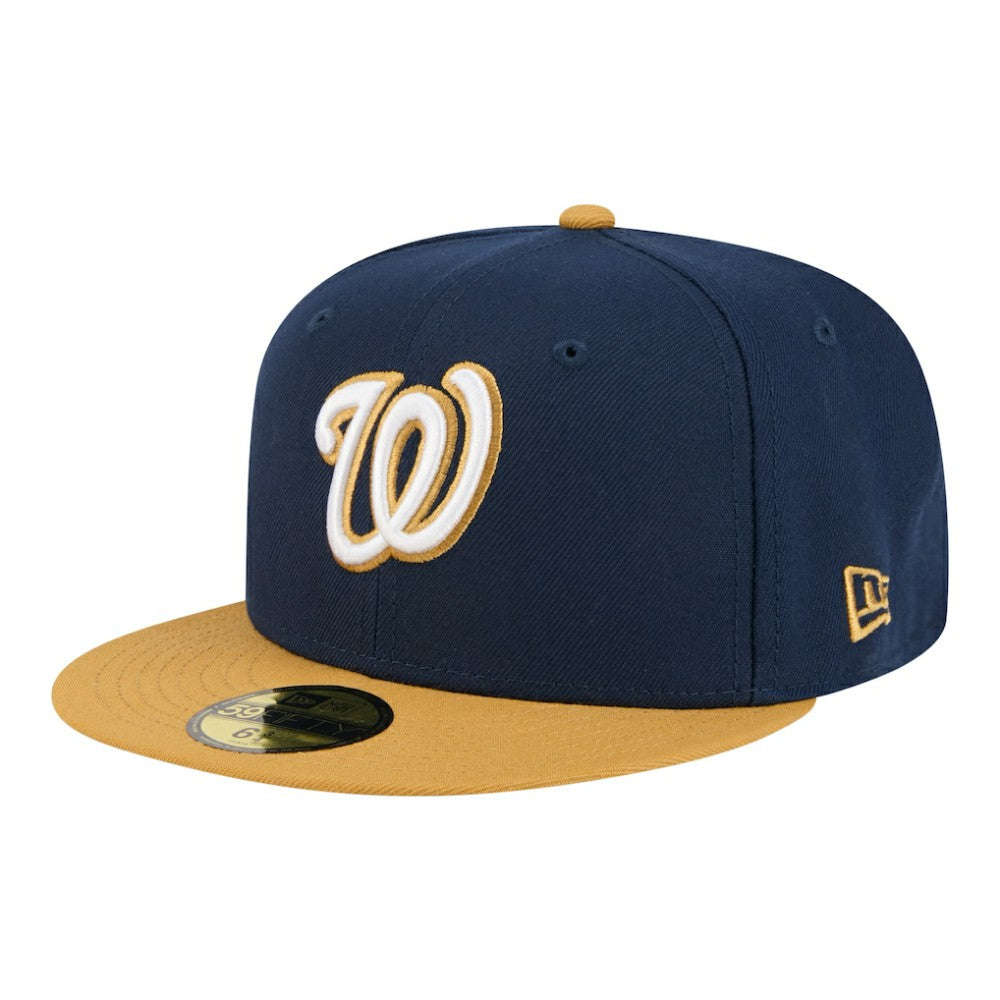 Washington Nationals Two-Tone Color Pack 59FIFTY Fitted Hat Navy/Khaki