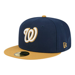 Washington Nationals Two-Tone Color Pack 59FIFTY Fitted Hat Navy/Khaki