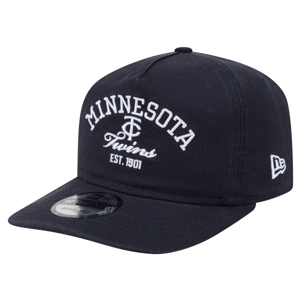 Minnesota Twins Stacked 19TWENTY Adjustable Hat Navy